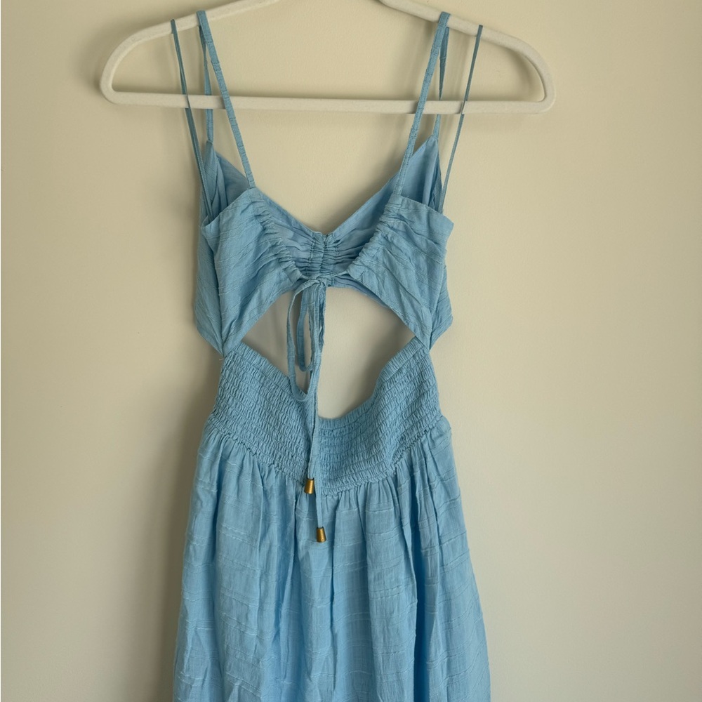 L*Space Blue Cutout Maxi Dress Size M - Picture 3 of 5